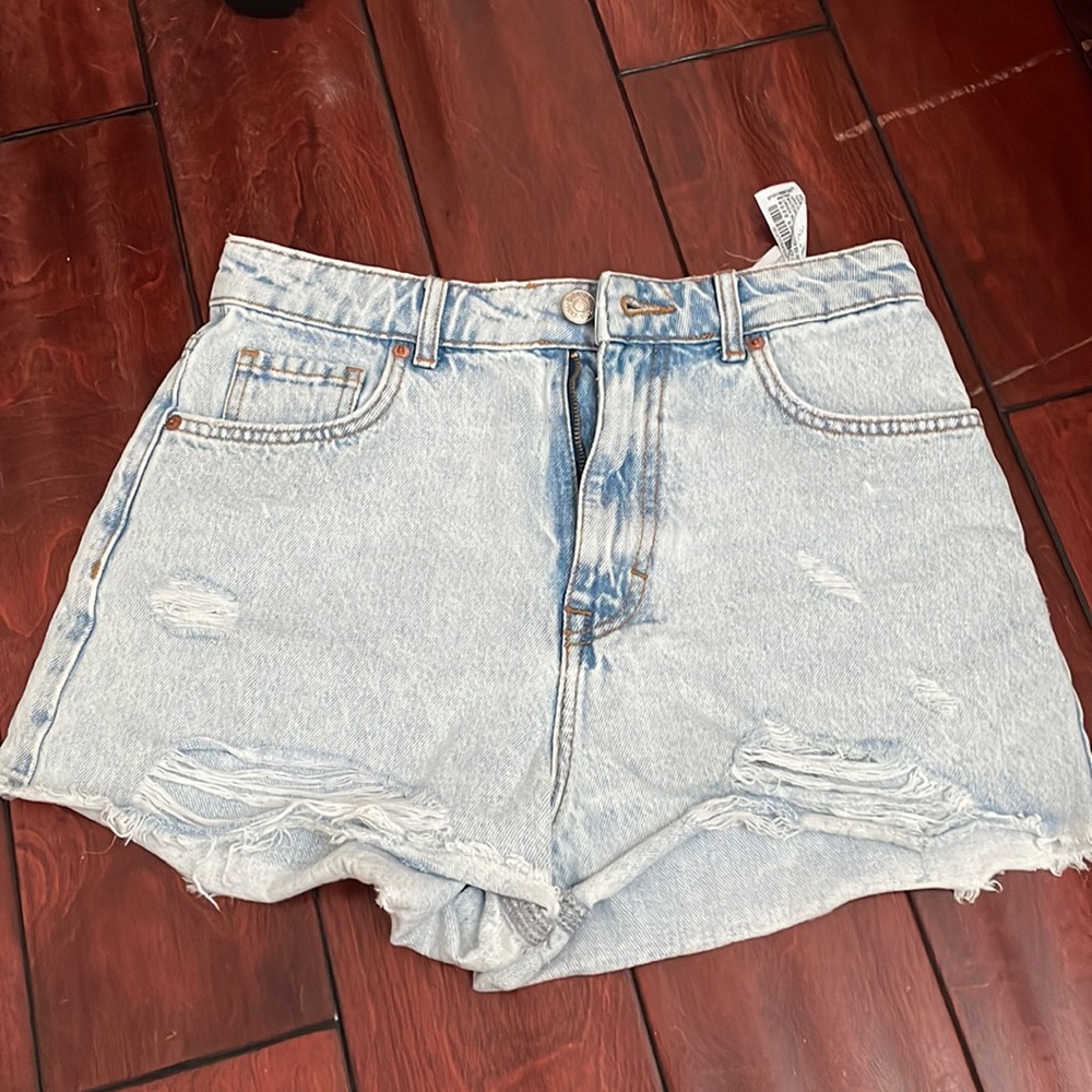 Light blue Zara Jean shorts